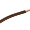 Przewód; montażowy; H07V-K (LgY); 1 żyła; linka; Cu; 4,00mm2; brązowy; PVC; -40...+70°C; 750V; zwój 100m; Elektrokabel; RoHS; 4,