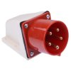 Red 32A 415V 3P+N+E Industrial Surface Mount Plug IP44