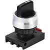 TRU COMPONENTS TC-12835260 Selector head Toggle Black 3x +/-45° Actuator 1pc