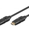 Kabel HDMI / HDMI 5m 2.0 4K@60Hz (obrotowe wtyki 360°)