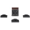Mounting base, with high-performance adhesive, PA, black, self-adhesive, (L x W x H) 13 x 13 x 4.1 mm, 151-02243