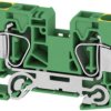 Protective conductor terminal, spring balancer connection, 1.5-16 mm², 2 pole, 8 kV, yellow/green, 1745250000