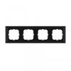 Ramka czterokrotna Exen seria Odak czarny metalik O104/14E
