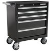 Sealey AP33459B Rollcab 5 Drawer with Ball Bearing Runners - Black
