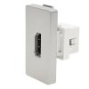 Moduł 1/2 - gniazdo HDMI - szary - kompatybilny z ramkami Tawoia Glass