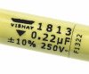 Kondensator foliowy 220nF 160 V ac, 250 V dc Vishay Poliester metalizowany THT ±10