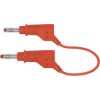 Stäubli 669405-05022 safety test lead banana jack 4 mm 05 m red 1 pc
