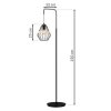 Lampa stojąca CLIFF BLACK 1xE27 MLP5528 Milagro
