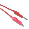 Red 4mm Stackable Banana Plug to Alligator Clip Test Lead 100cm