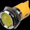 Q22P1CXXY220E Indicator LED, 220 V AC, 22 mm, FASTON, yellow/BrC