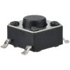 R-TECH 783819 SMT Tactile Switch 6 x 6mm, Height 4.3mm, 160gf