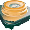 Short-stroke pushbutton, 1 Form A (N/O), 50 mA/28 V, illuminated, orange, actuator (transparent), 4 N, SMD, 3006.2115