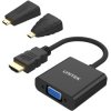 Unitek Y-6355 adapter Micro/Mini HDMI do VGA+audio