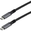 Maxtrack C531-1L USB-C 3.2 Gen 2x2 Cable, 1m, 20Gbps, 100W, Gold Plated, Black