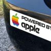 Apple retro bumper sticker