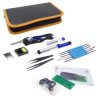 Zestaw lutowniczy w etui + kit do nauki lutowania: latarka LED AVTEDU627