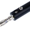 Wtyk banan 4mm czarny