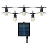 Girlanda solarna 10 m – efekt płomienia LED – ciepłe światło 2700K – VIRONE LG-6/10M/FLAME