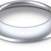 Front ring, round, Ø 23.5 mm, (H) 4.6 mm, silver, for pushbutton switch, 5.00.888.510/8100