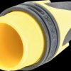 BXX-4-YELLOW XLR clamping sleeve, anti-kink sleeve, yellow