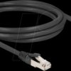 80639 RJ45 Network Cable Cat.8.1 S/FTP plug 45° right angled to plug s