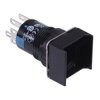 AL6Q-M200 16mm Momentary Square illuminated Push Button Body DPDT IDEC
