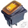 Przełącznik hermetyczny KCD2Y-230V 16A/250VAC;podśw. żółty;ON-OFF;