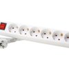 Outlet strip, 6-way, 1.4 m, 16 A, white, 120913004