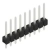 Pin header, 9 pole, pitch 2.54 mm, straight, black, 10048291