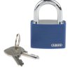 Kłódka bezpieczeństwa średnica szekli: 6.5mm ABUS z kluczem W budynkach, na zewnątrz aluminiowo-stalowa Niebieski
