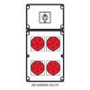 Rozdzielnica 0-1(32A) 4x5x32A INA=32A IP54 SB-008605-S0170-54