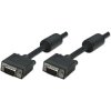Manhattan 317757 VGA Monitor Cable (with Ferrite Cores), 1.8m, Black, Male to M