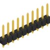 Pin header, 10 pole, pitch 2.54 mm, straight, black, 10053905