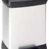 Curver DECO Bin 240642 Kosz na śmieci 30 l (S x W x G) 390 x 510 x 290 mm srebrny, czarny 1 szt.
