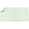 Deflecto DM12060PG Desk pad Green Pink 1200 mm x 600 mm Paper Pads Labels