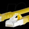 1308453077-E Patch cord RJ45 Cat.6A AWG26 S/FTP LSHF 3.0 m yellow