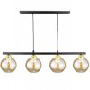 Lampa wisząca nowoczesna 4xE27 AMARUS BLACK/GOLD LONG
