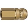 Quick-release coupling, L 100 mm, 35 bar, brass, for hose, 141565
