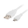 Przewód Połączeniowy Usb 2.0 High Speed 1M Usb - Microusb Biały...