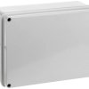 Puszka natynkowa gładka z pokrywą seria 410 IP56 190x110x70 szara EC410C6