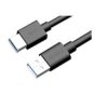 Molex Kabel USB z gniazdem IC Męski Złącze A USB typu A Złącze B USB typu A Żeńskie dł. 2 m USB 3.0 kolor: Czarny