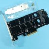 ADAPTER 2xSSD M.2 SATA+NVME DO PCI-Ex4DUAL