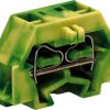 4-wire terminal, spring-clamp connection, 0.08-1.5 mm², 1 pole, 18 A, 6 kV, yellow/green, 260-337