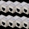 AT-AG-8-8-C6S-10 CAT 6, modular couplers, shielded - 10 pieces