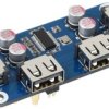USB HUB HAT (B) do Rasberry Pi 4x USB 2.0 Waveshare