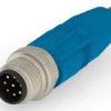 Sensor actuator cable, M12-cable plug, straight to open end, 8 pole, 0.5 m, PUR, gray, 2 A, T4151120008-001