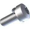 Combination screw, TX, M4, Ø 8 mm, 8 mm, steel, galvanized, ISO 14583, 081.55.432