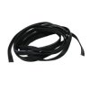 Silicone Cover Stranded-Core Ribbon Cable - 4 Wires 1 Metre Long (26AWG Black)