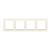 SIMON 10 Ramka 4 poczwórna uniwersalna poziom i pion kremowy CR4/41 KONTAKT SIMON