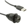 Kabel USB Złącze A USB A Złącze B USB A dł. 300mm Kabel USB-A USB 3.0 kolor: Czarny